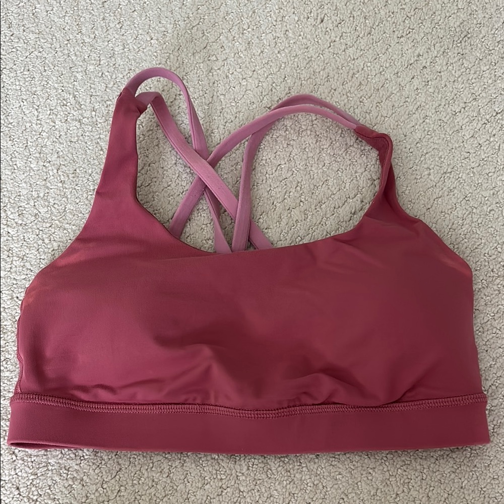 Lululemon energy bra two toned pink